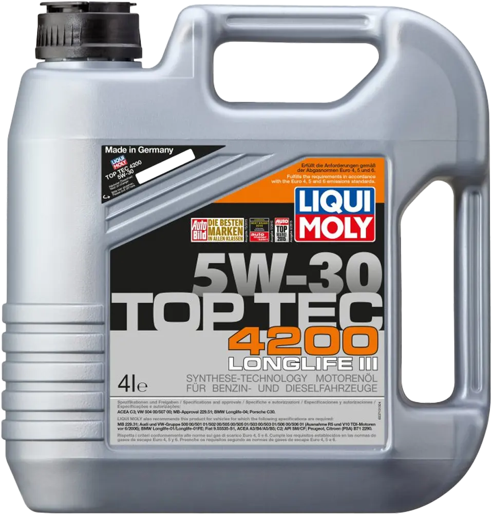 Масло моторное Liqui Moly 5W-30 (Top Tec 4200) 4л