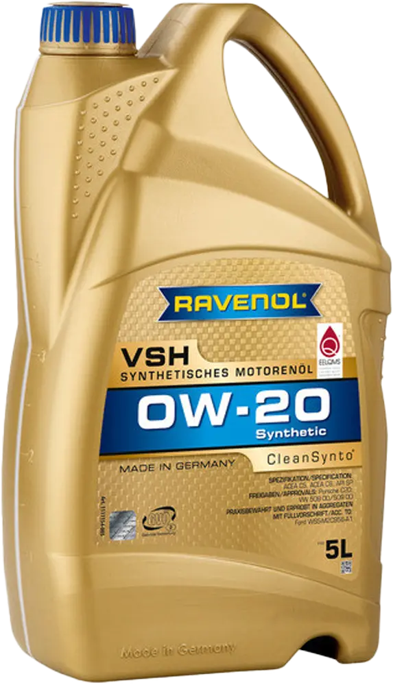 Масло мотоpное Ravenol VSH SAE 0W-20 (5л) VW 508.00 / VW 509.00 / C5