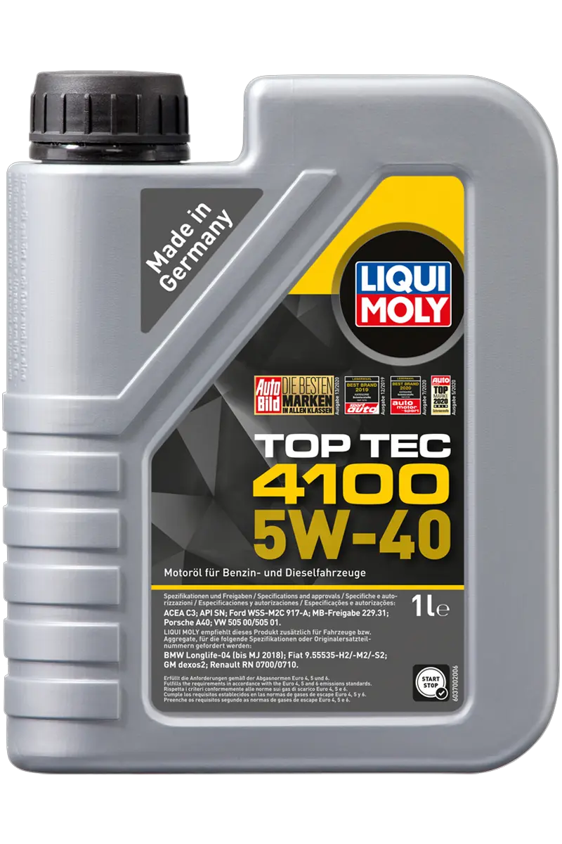 Масло моторное Liqui Moly 5W-40 (Top Tec 4100) 1л
