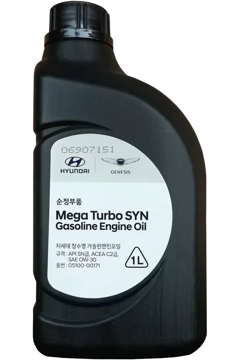 Масло моторное Hyundai MEGA Turbo SYN Gasoline Engine Oil SAE 0W-30 1л