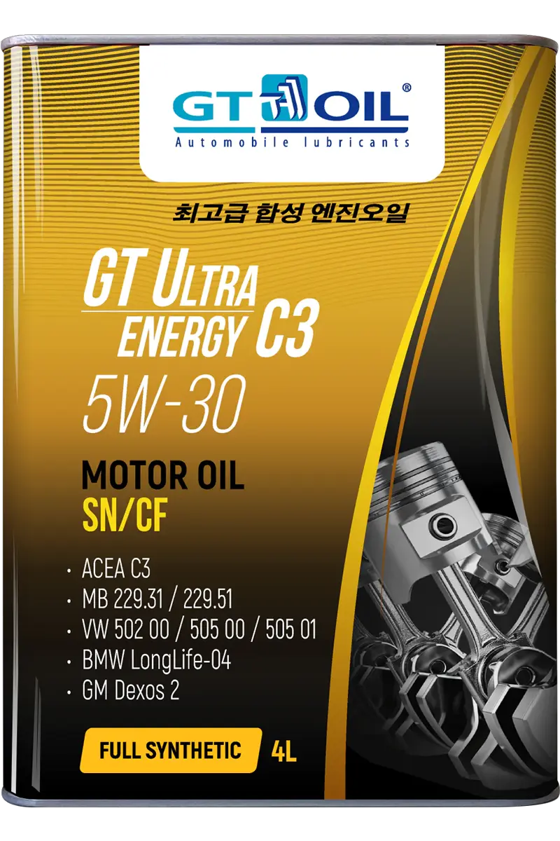 Масло мотоpное GT Ultra Energy C3 5W30 SN/CF/C3 4л