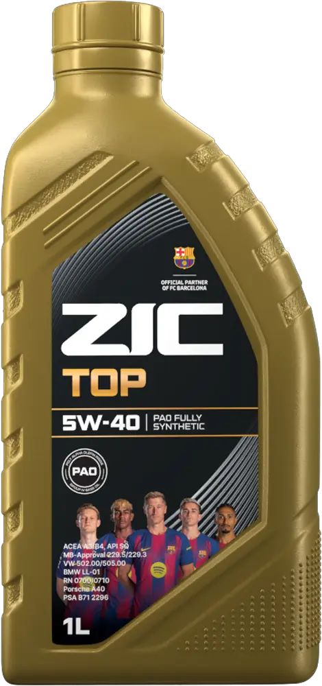 Масло моторное ZIC TOP 5W-40 PAO 1л