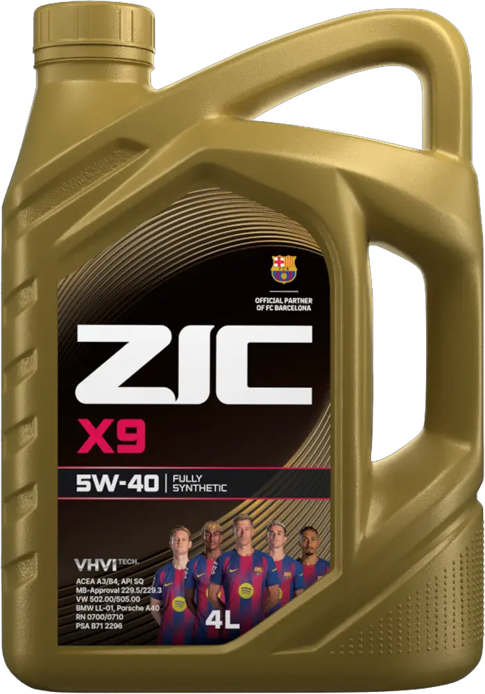 Масло моторное ZIC X9 5W-40 4л