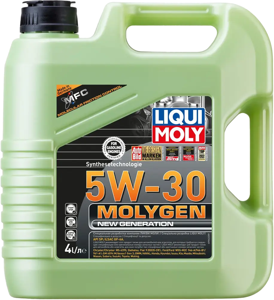 Масло мотоpное Liqui Moly 5W-30 (Molygen New Generation) 4л