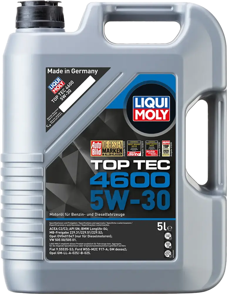 Масло мотоpное Liqui Moly 5W-30 (Top Tec 4600) 5л
