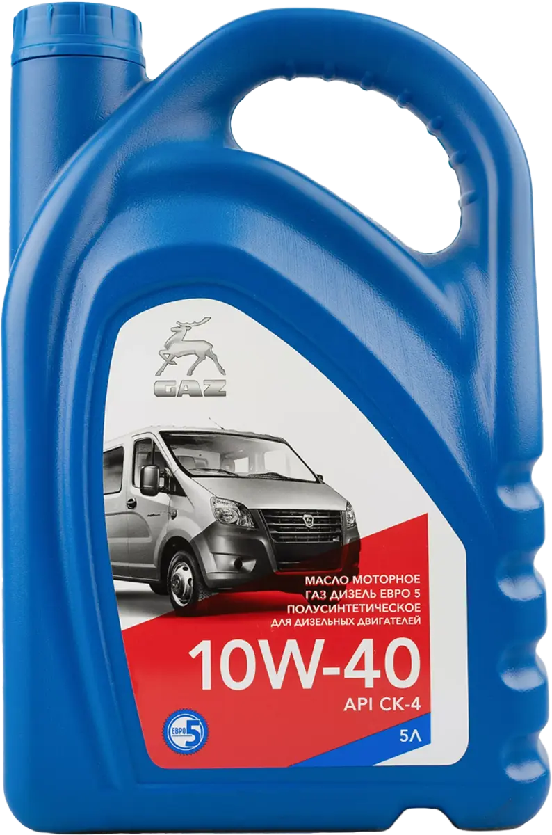 Масло моторное GAZ 10W40 синтетика 5л (API CJ4/ACEA E9)