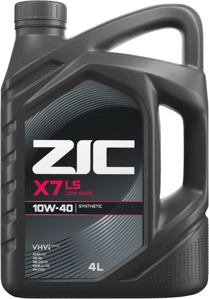 Масло моторное ZIC X7 LS 10W-40 4л