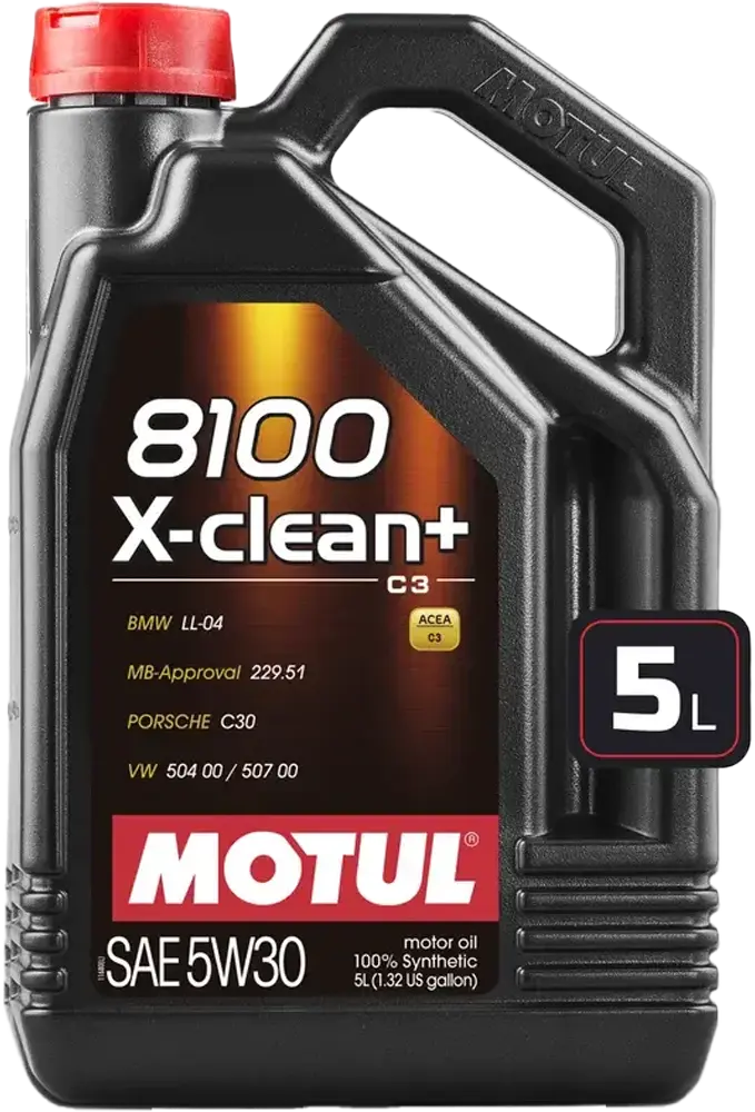 Масло моторное Motul 5W-30 5л синтетика 8100 X-Clean C3