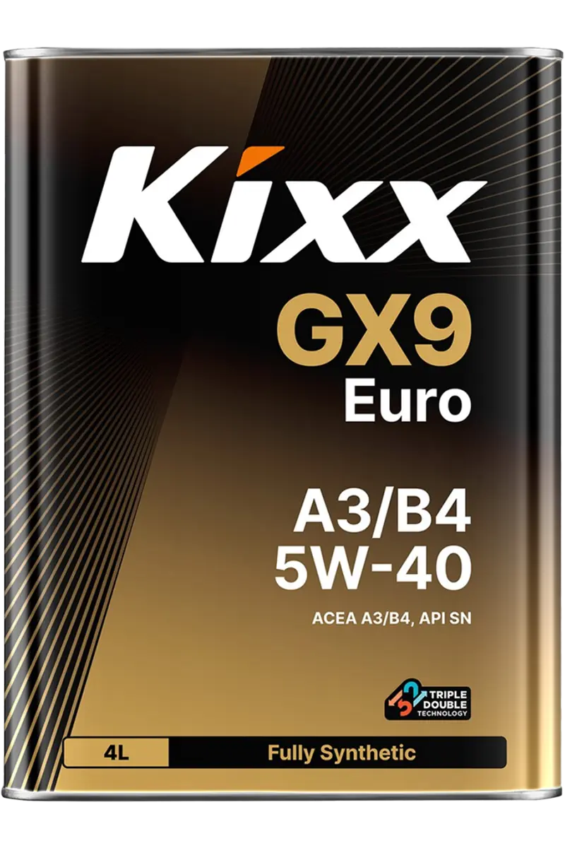 Масло моторное Kixx 5W-30 GX9 Euro API SN/CF ACEA A3/B4 4л