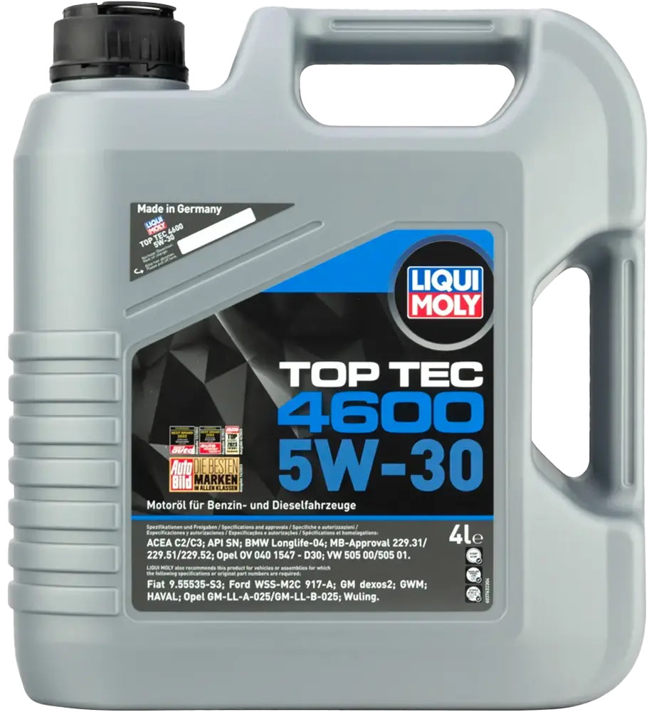 Масло мотоpное Liqui Moly 5W-30 (Top Tec 4600) 4л
