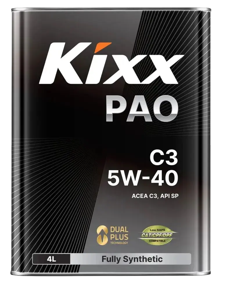Масло моторное Kixx PAO 5W-40 SN/CF ACEA C3 4л