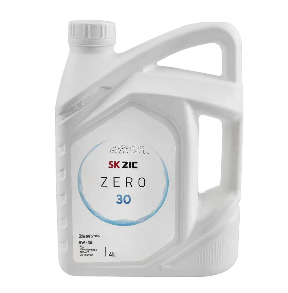 Масло моторное Zic Zero 30 0w30 ACEA C3 (VW/Audi/Skoda VW 504.00/507.00) 4л