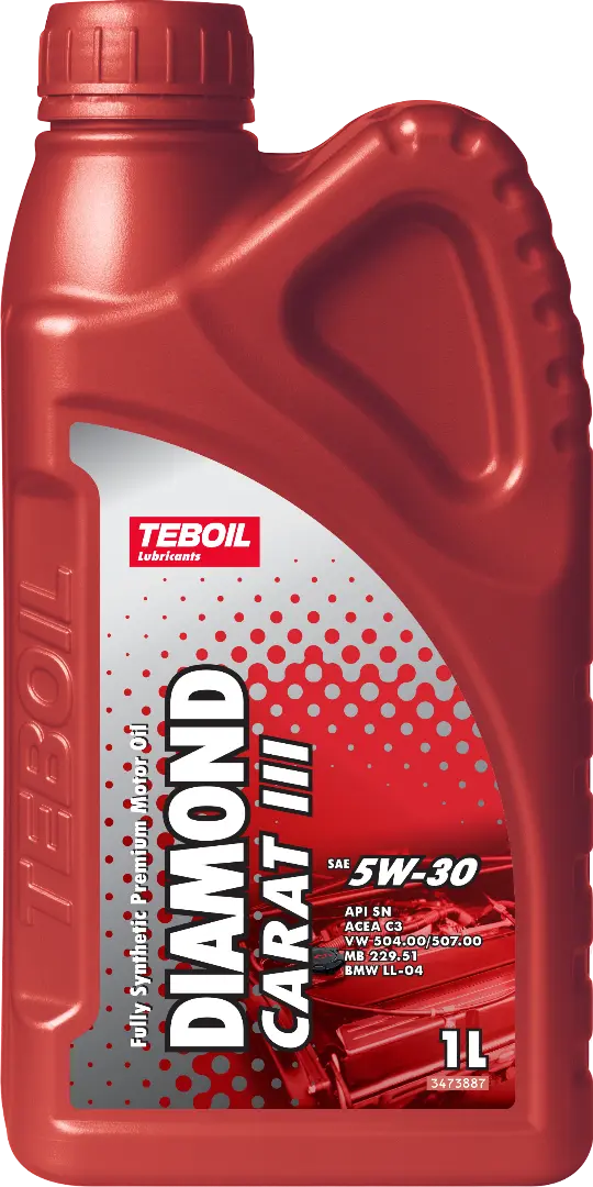 Масло мотоpное Teboil Diamond Carat III 5W30 ACEA C3/BMW LL-04/MB 229.51/229.31 1л