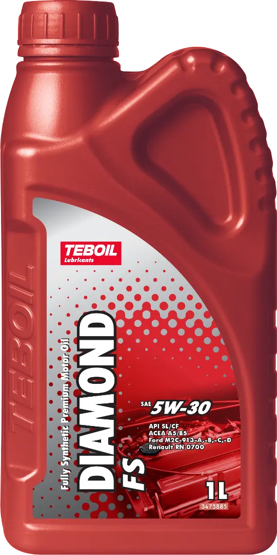 Масло мотоpное Teboil Diamond FS 5W-30 SL/СF 1л(Ford WSS-M2C 913-A/913-B/913C/913D/Renault RN 0700