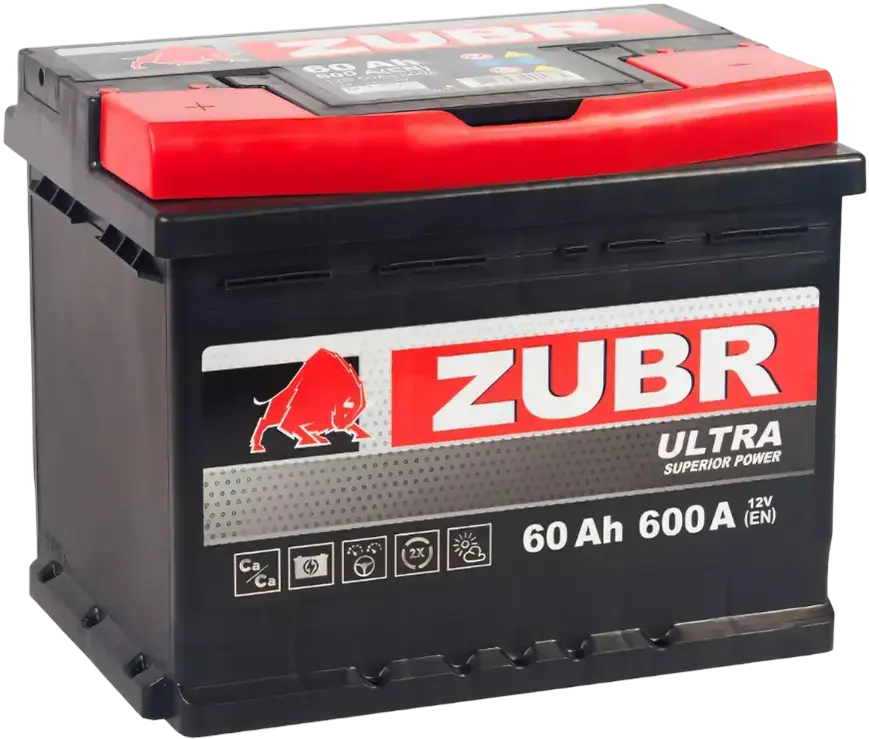 Zubr 60 А/ч о.п. А 12V Ultra Asia