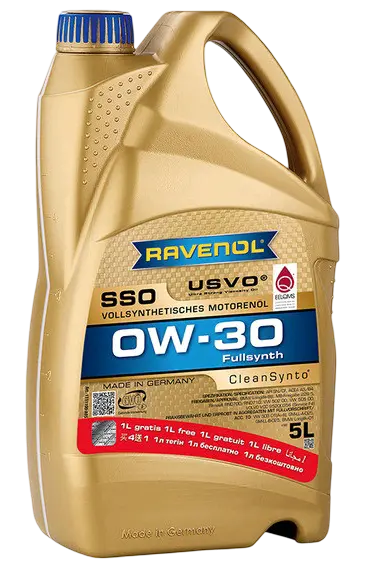 Масло мотоpное Ravenol SSO SAE 0W-30 ( 5л) new