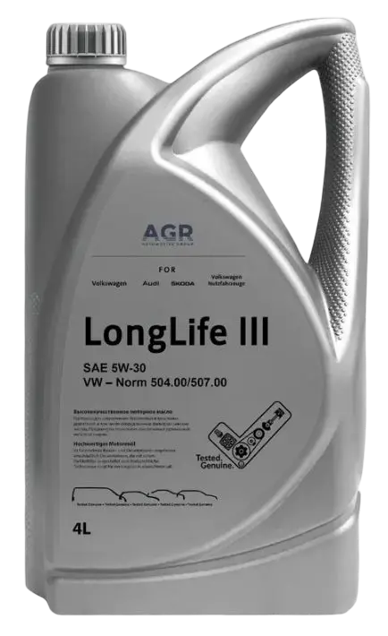 Масло моторное AGR VAG 5W-30 LongLife (4л)