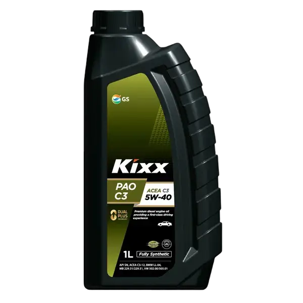 Масло моторное Kixx PAO 5W-40 API SN/CF ACEA C3 1л