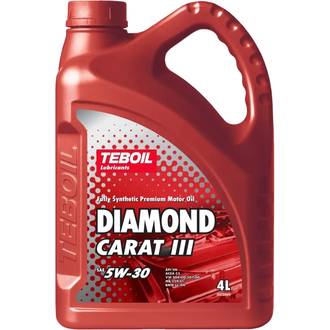 Масло мотоpное Teboil Diamond Carat III 5W30 ACEA C3/BMW LL-04/MB 229.51/229.31 4л