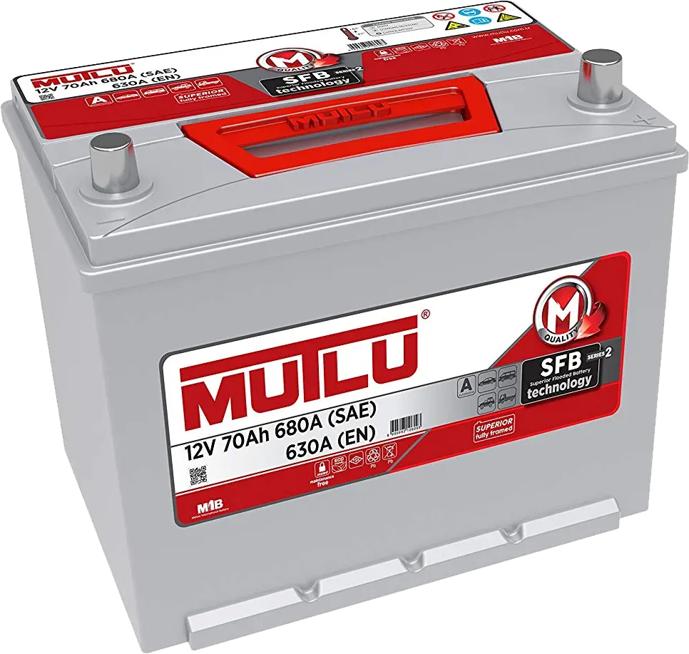 Mutlu 68 А/ч о.п. 600А 12V SBF M3 75D23FL бортик Asia