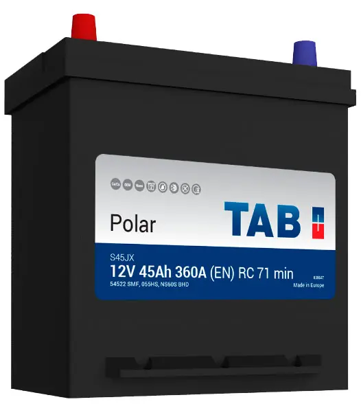 Tab 45 А/ч п.п. 360А 12V Polar (54522) Asia