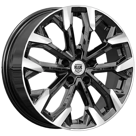 КиК Морейн 17 / 5*114.3 ET37 D66.6 J6.5 алмаз черный