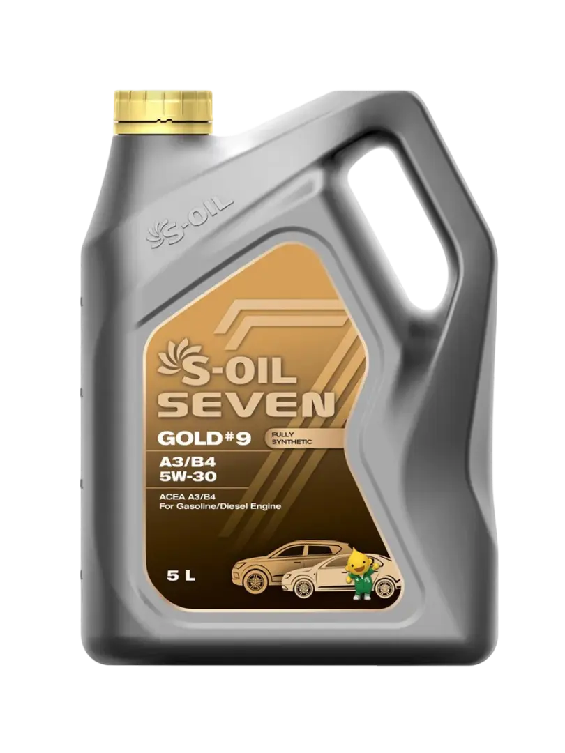 Масло мотоpное S-OIL Seven GOLD 9 A3/B4 5w30, 5л