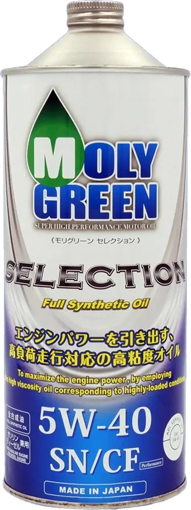 Масло мотоpное Moly Green Selection 5W40 SN/CF 1л