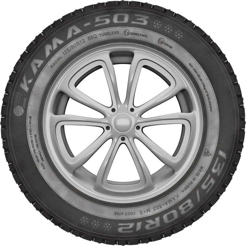 Описание Кама 135/80 R12 68Q 503 шип