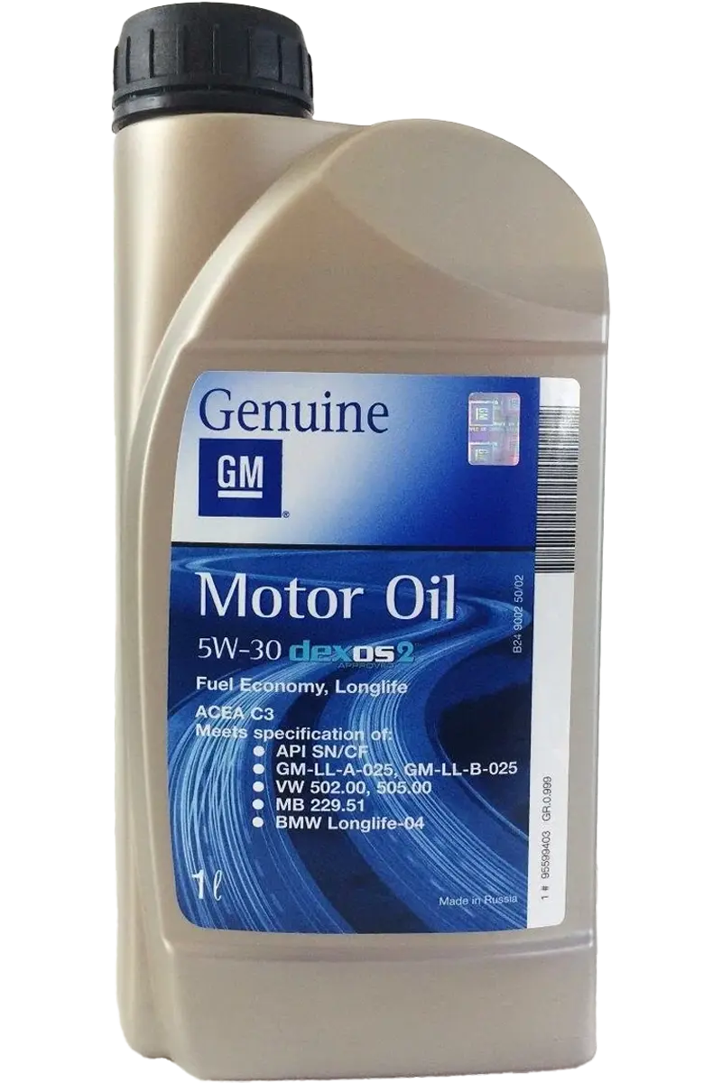 Масло моторное General Motors Dexos2 5W-30 1л