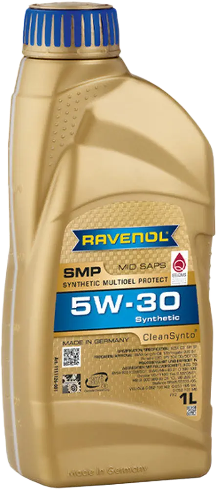Масло мотоpное Ravenol SMP 5w30 1л SN/C3/VW504/507/BMW LL-04 MB 229.51 Porsche C30