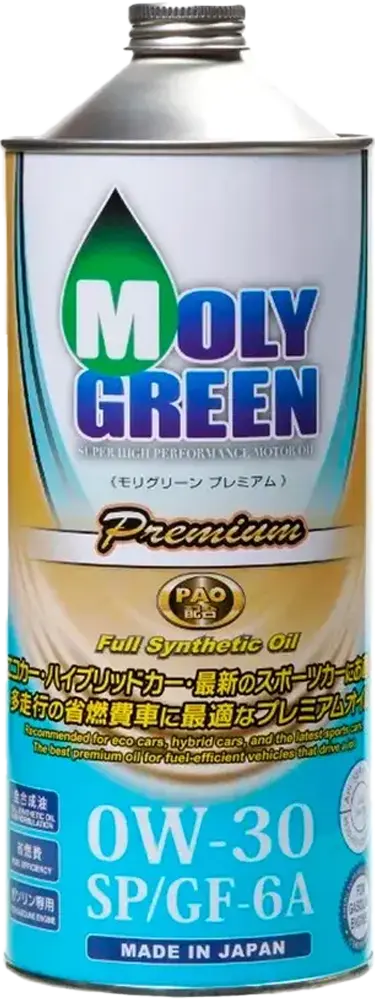 Масло мотоpное Moly Green Premium 0W-30 SP/GF6 1л