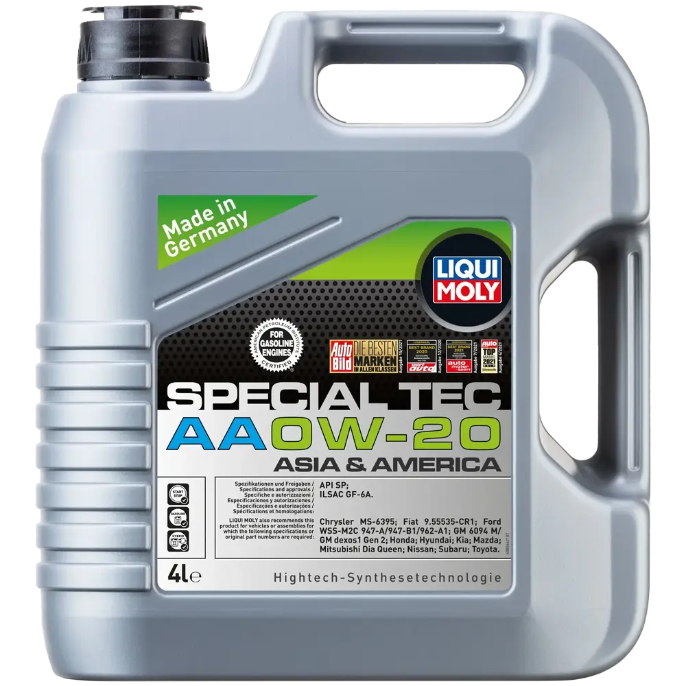 Масло мотоpное LIQUI MOLY Special Tec AA 0W-20 4л