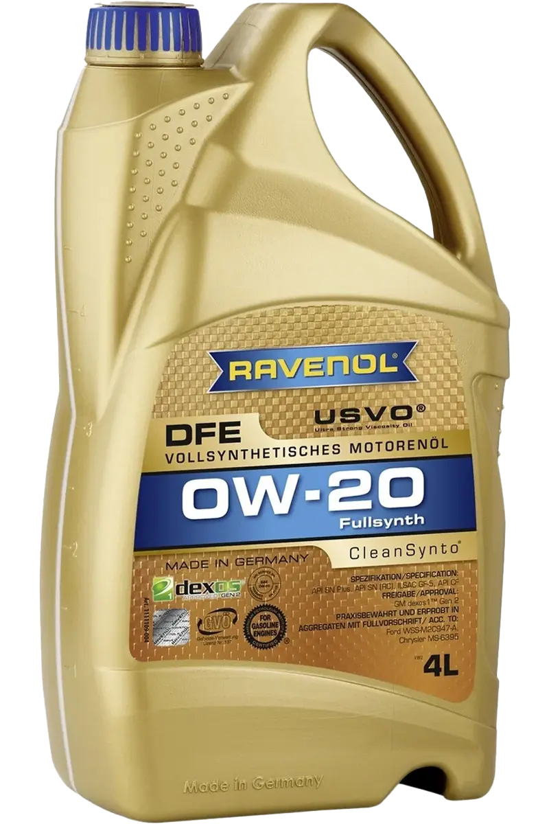 Масло мотоpное Ravenol DFE 0W-20 4л (HONDA Ultra LEO-SP 0W-20)